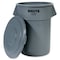 Rubbermaid Commercial BRUTE Brute 55-Gallon Container Lid, Gray, Plastic; High-density Polyethylene (HDPE), 29.1" W/Dia RCP265400GY - alternate 5